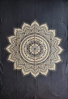 Enojno bombažno pregrinjalo - mandala