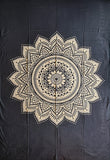 Enojno bombažno pregrinjalo - mandala